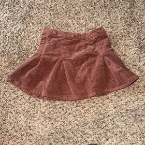 Corduroy Brown Mini Skirt